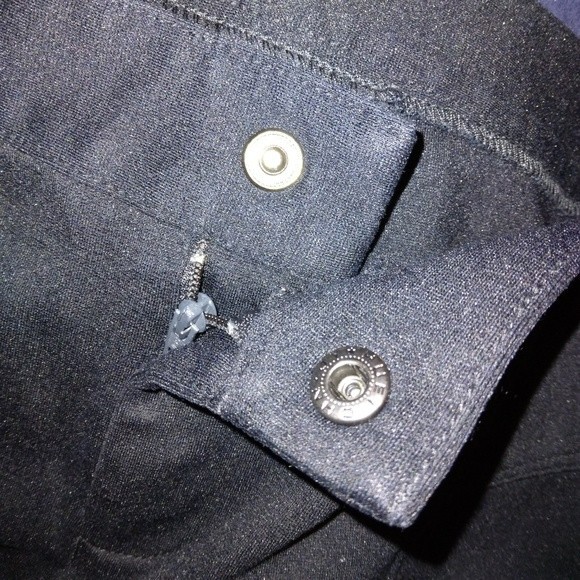 INC International Concepts flare black dress pants size 4 snap button inseam 31" - Picture 3 of 4